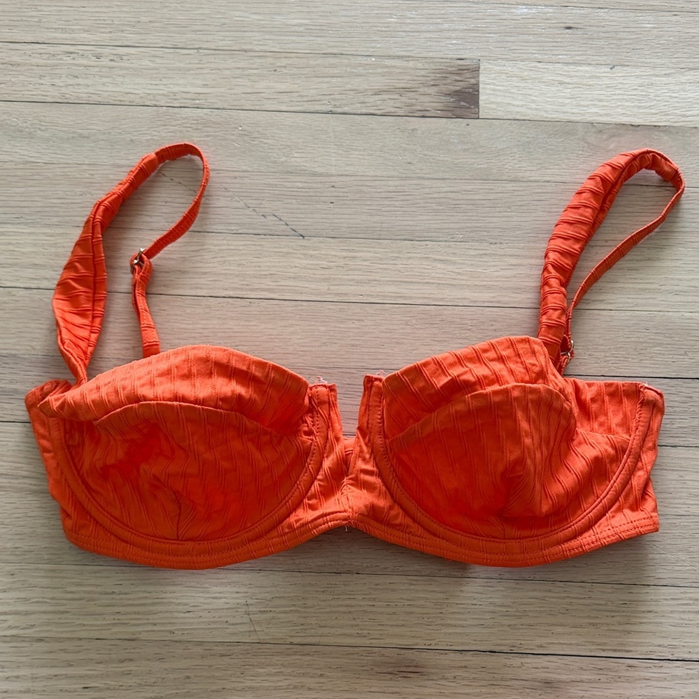 Sunday Swimwear Women's Orange Underwire Bikini Top and Cover-Up Set - Picture 3 of 5